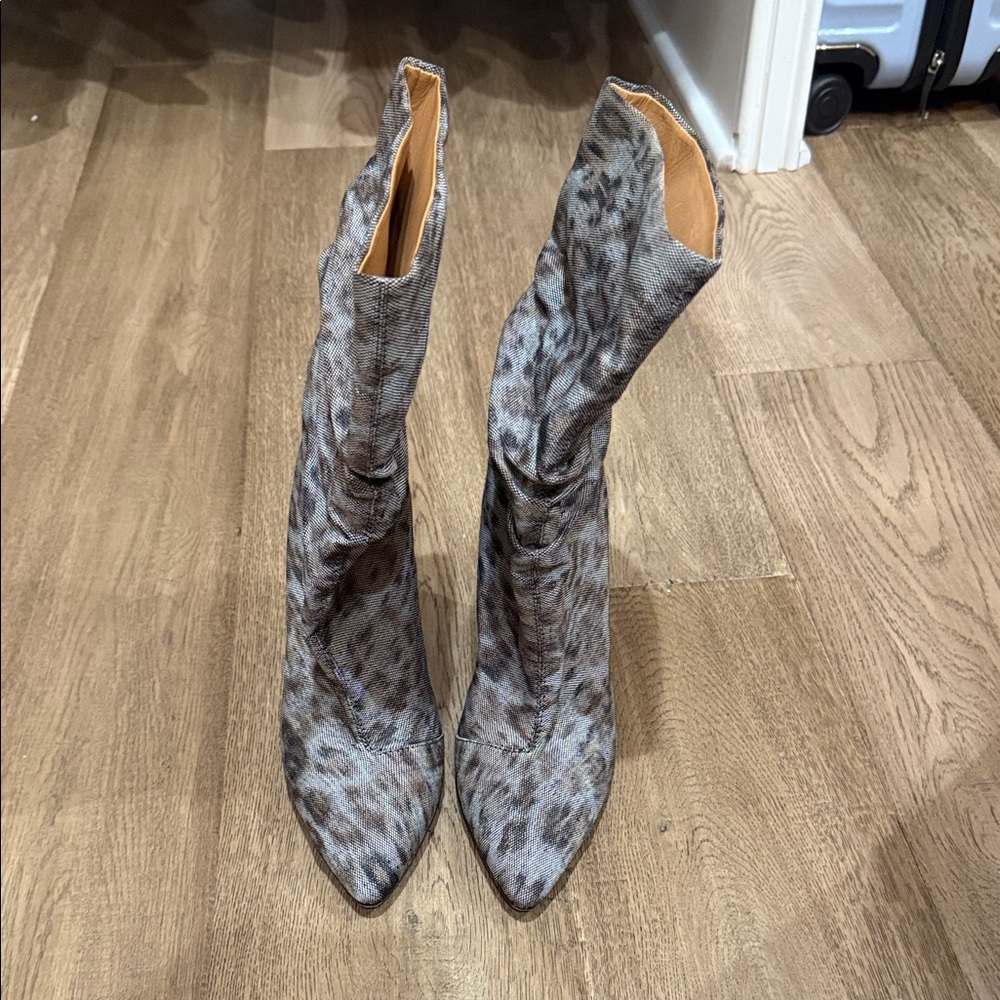 IRO Animal Print Heeled Boots